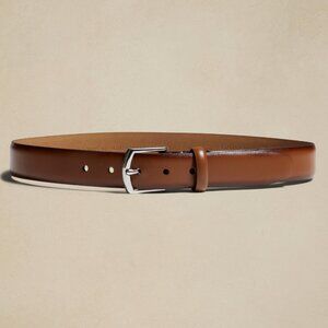 Banana Republic Men's Basic Dress Belt, Cognac, 32W